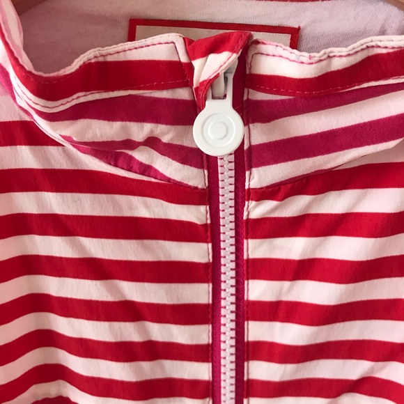Hunter pink, red, and white striped jacket - Picture 5 of 12